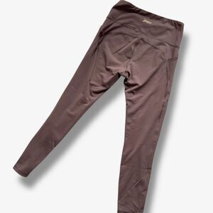 Juicy Couture Leggings Sport Women’s Sz M Athletic Gym Yoga - Side Pockets Brown